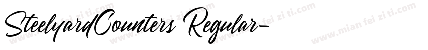 SteelyardCounters Regular字体转换